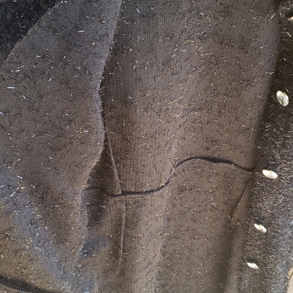 Lady Noiz Black Long Duster Tunic Jacket XL - Picture 7 of 8